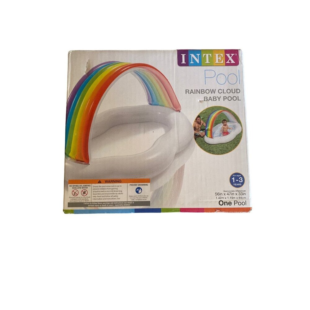 NIB Intex Rainbow Cloud Baby Pool  22‎ Gallon